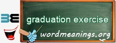 WordMeaning blackboard for graduation exercise